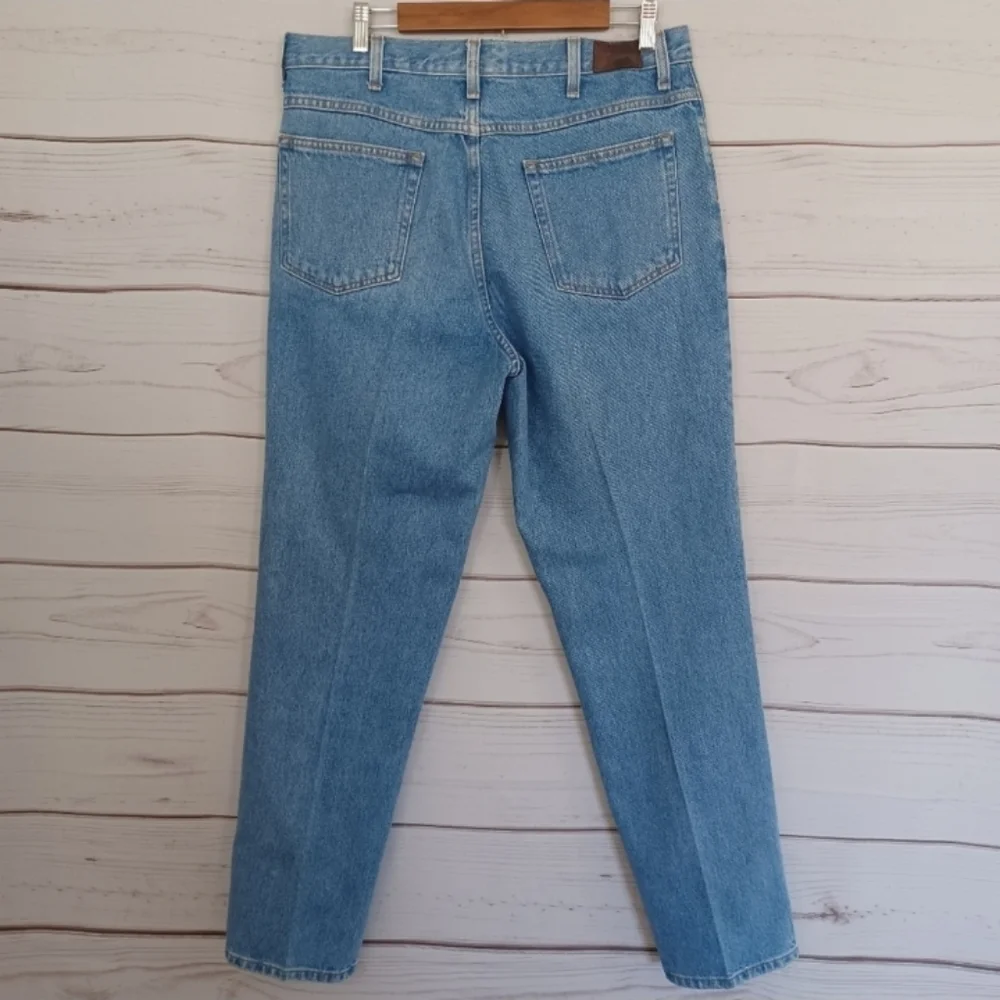 L.L. BEAN CLASSIC FIT Men's Cotton Light Wash Blue Jeans Denim 35 X 32 Pants